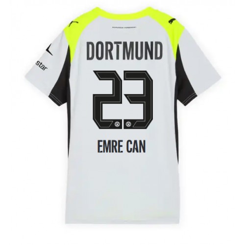 Stroje piłkarskie Borussia Dortmund Emre Can #23 Koszulka Wyjazdowej dla damskie 2025-26 Krótki Rękaw